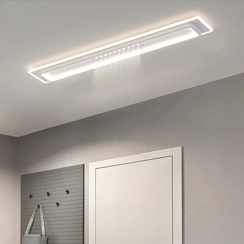 Plafonnier led moderne avec gradation et projecteurs d'éclairage intérieur - vue 6 sur 13
