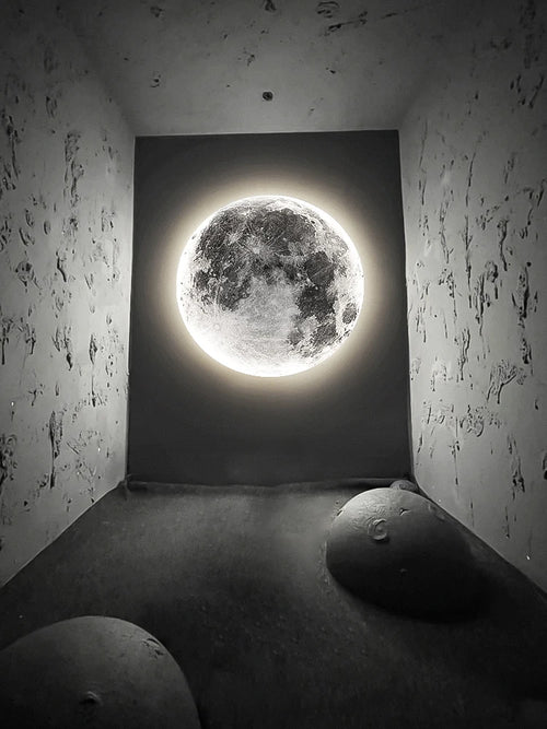 Modern moon wall light minimalist decorative LED lamp - vue 3 sur 10