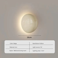 Applique murale led nordique ronde en métal décoration intérieure