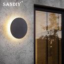 applique extérieure sandiy étanche forme éclipse simple