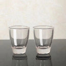Verres shot vintage fond épais 35ml style gravé