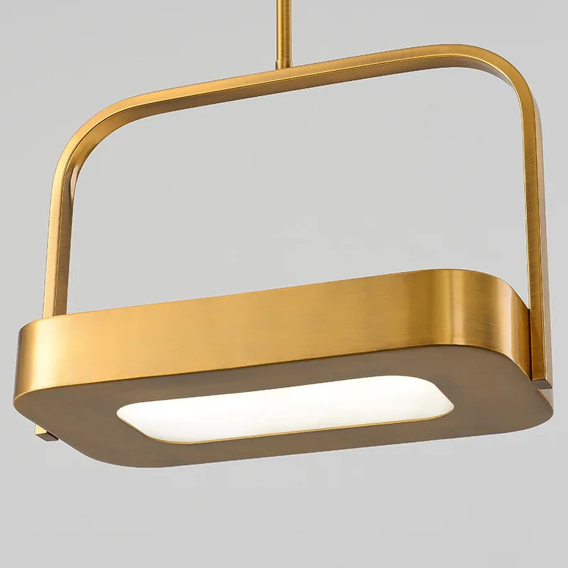 suspension led créative demi-suspension en métal moderne - vue 6 sur 10
