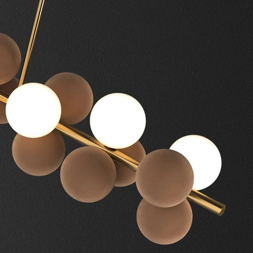 suspension led moderne salon salle manger - vue 7 sur 11