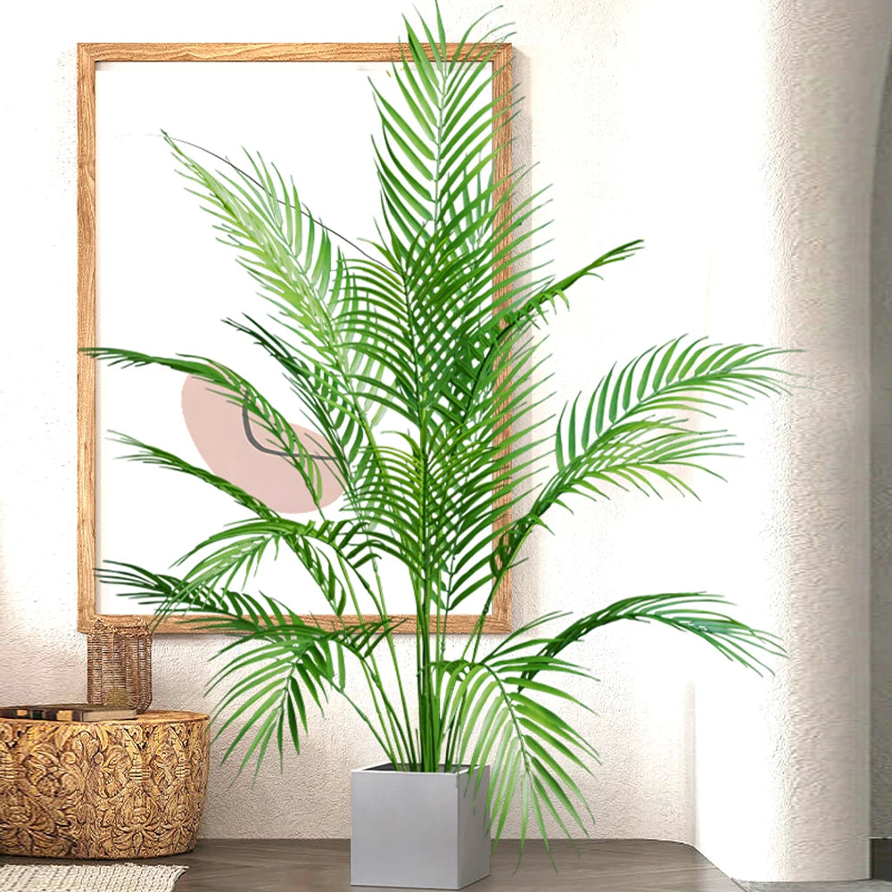 plantes artificielles tropicales grand palmier pour décoration intérieure et extérieure - vue 5 sur 9