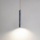 Suspension cylindrique en marbre naturel led minimaliste