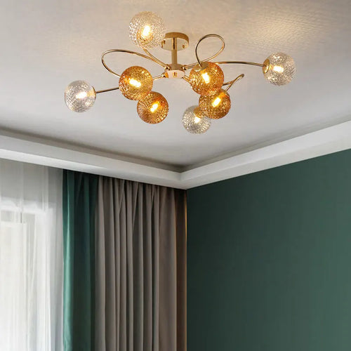 Multicolour LED chandelier for modern decorative interiors - vue 6 sur 16