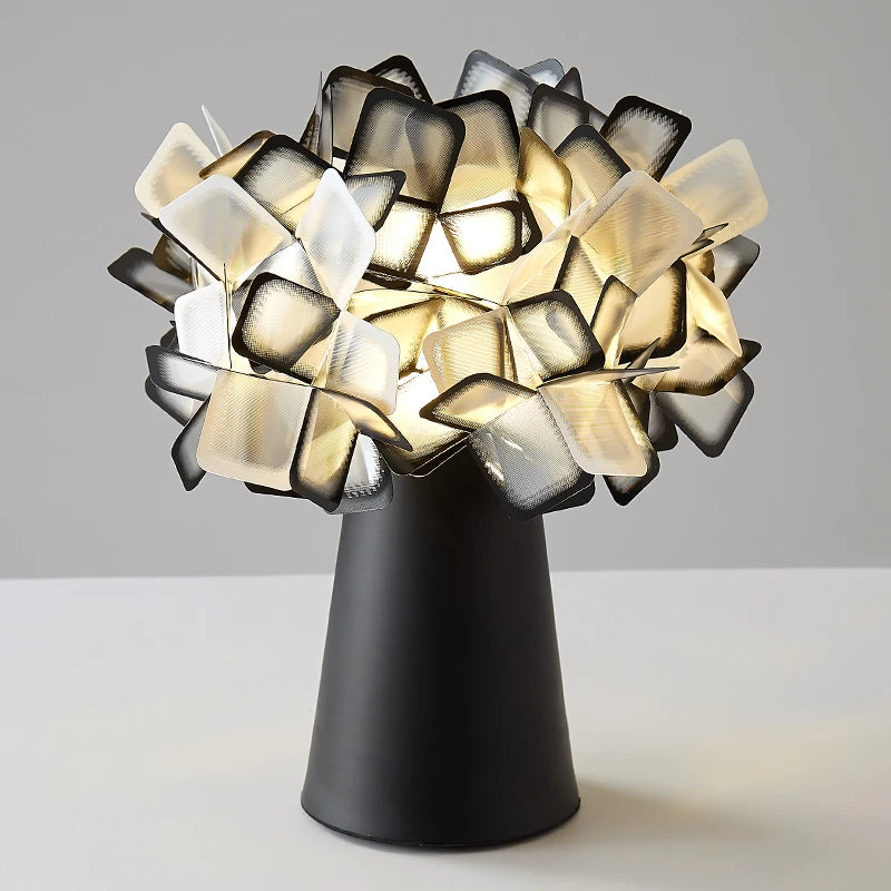 lampe de bureau moderne en plastique design floral décoratif - vue 12 sur 13