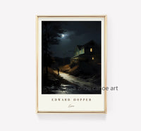 bibliothèque d'œuvres d'art d'edward hopper affiches art moderne décoration murale
