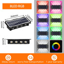 Waterproof solar wall light for decorative outdoor lighting