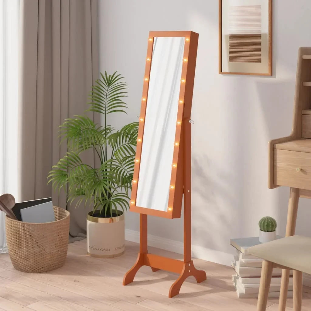 White floor mirror with LED 34x37x146 cm, home decoration wall Deco living room decoration - vue 1 sur 7