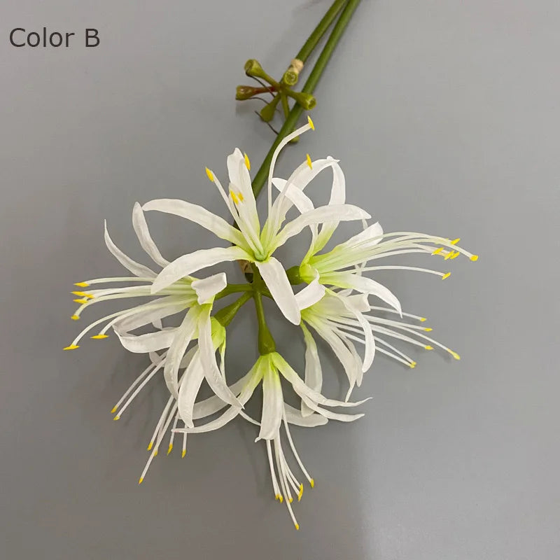 belle branche de fleurs higan en soie pour déco mariage et photographie - vue 11 sur 11
