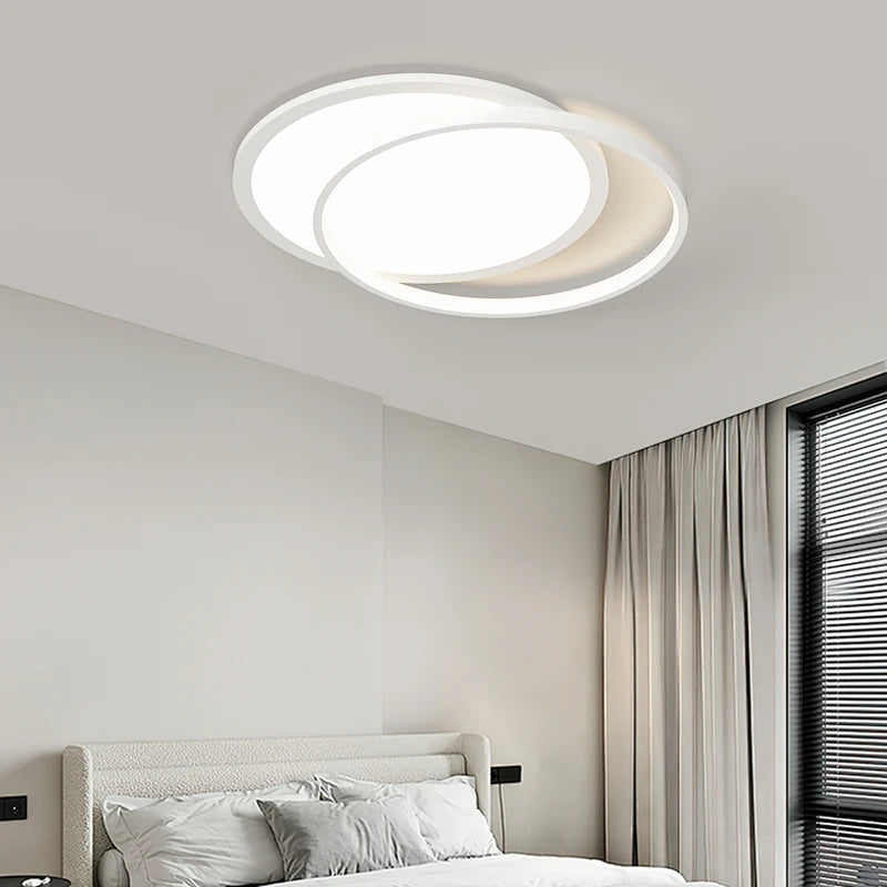 Minimalist LED ceiling light for cosy indoor lighting - vue 4 sur 12