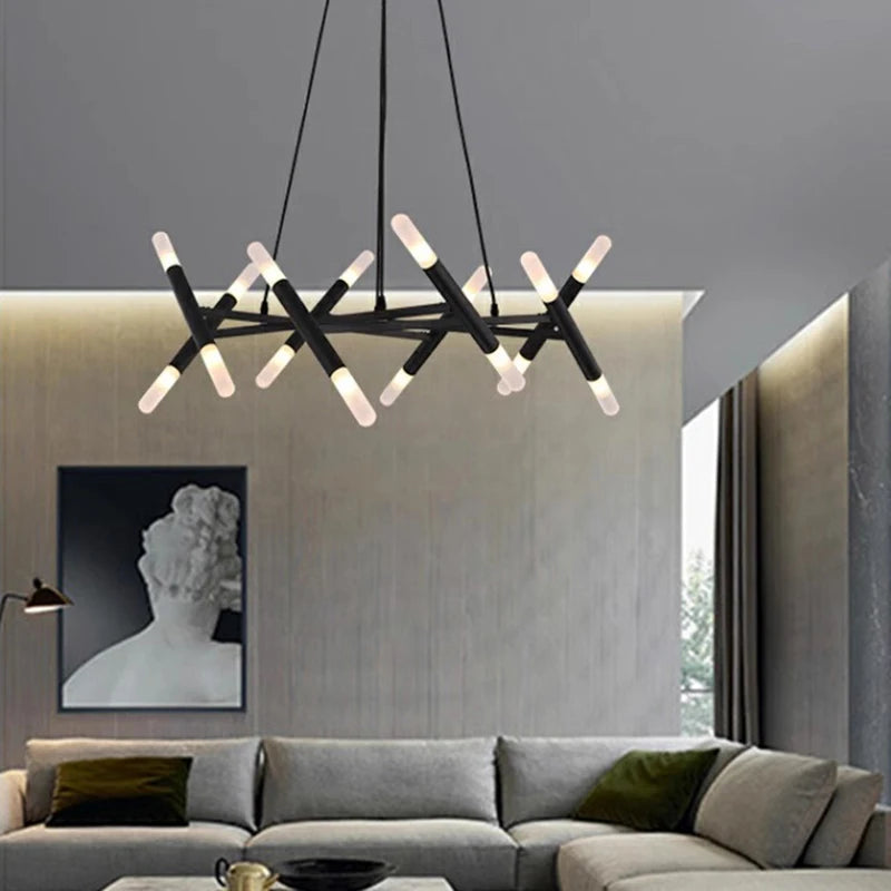 Lustre design moderne de luxe - vue 6 sur 10