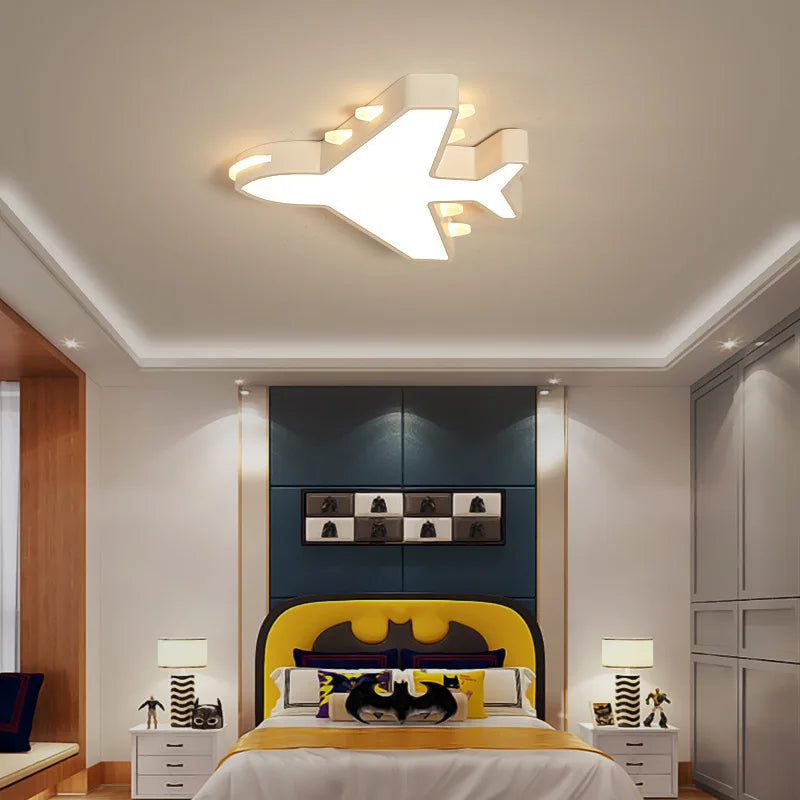 lampe plafond moderne à leds forme avion pour intérieur - vue 5 sur 10