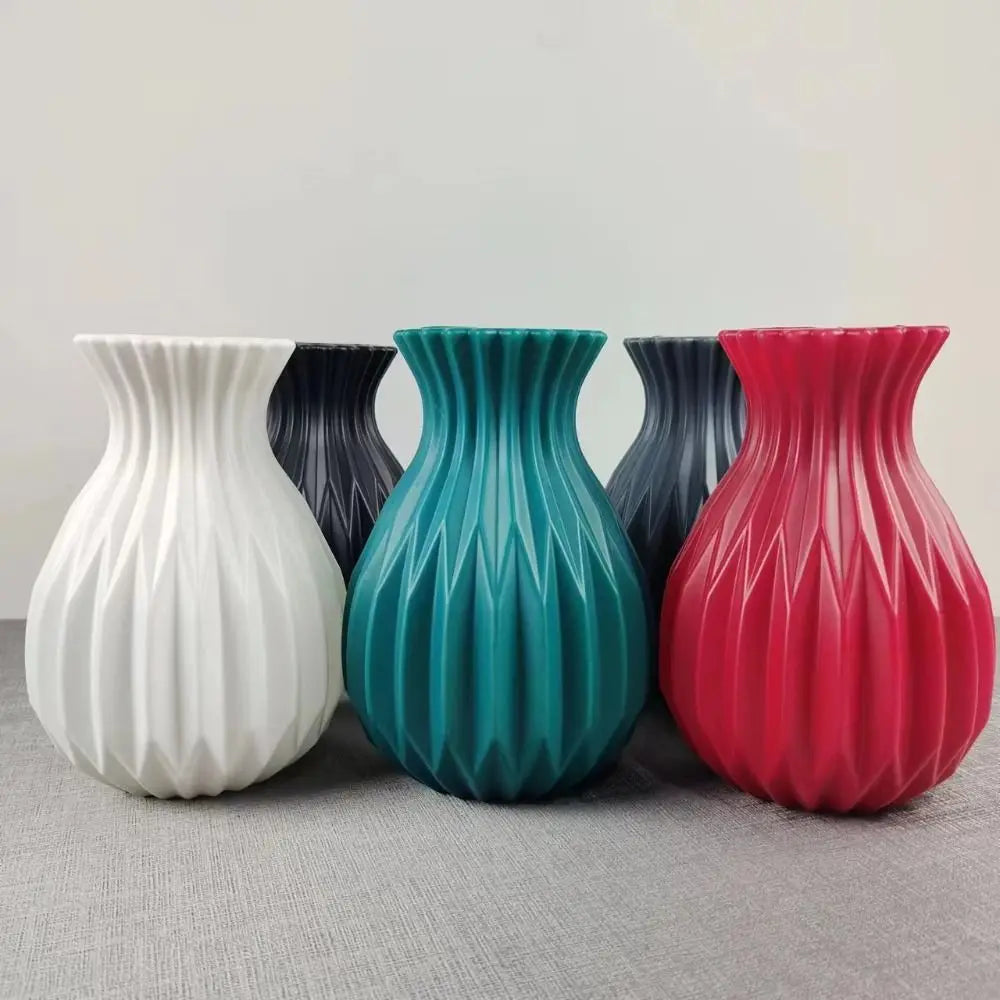 pot à fleurs moderne en plastique pour décoration nordique - vue 4 sur 9