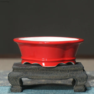 creative glazed ceramic flower pot for home decoration