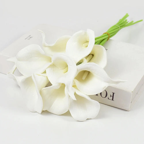 lot de fleurs artificielles lys calla pour mariage et décoration - vue 16 sur 17