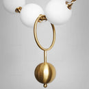 suspension moderne en verre design avec lumière led