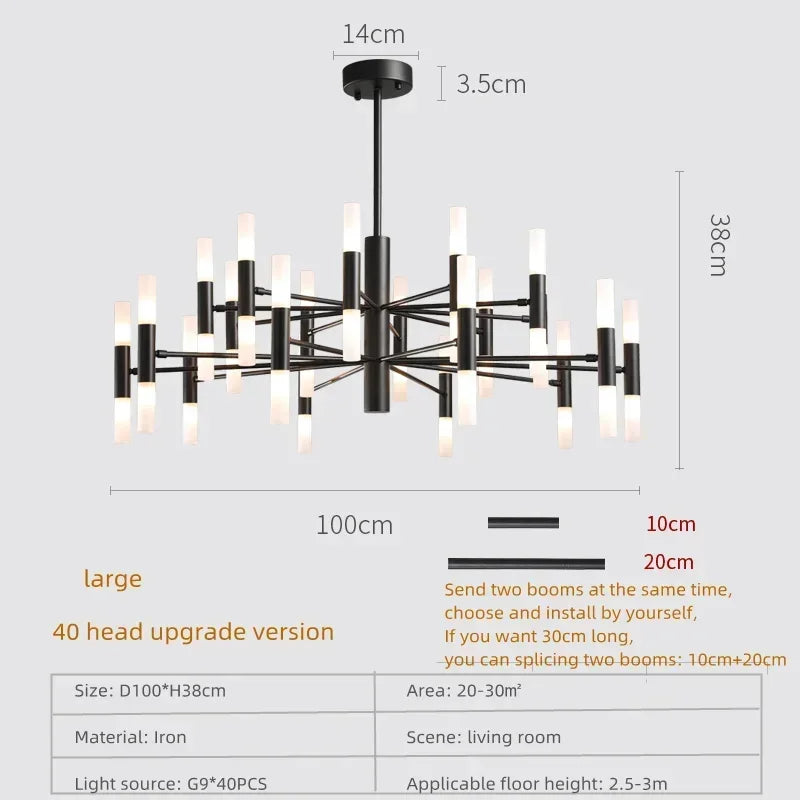 suspension moderne en acrylique pour décoration intérieure élégante - vue 16 sur 18