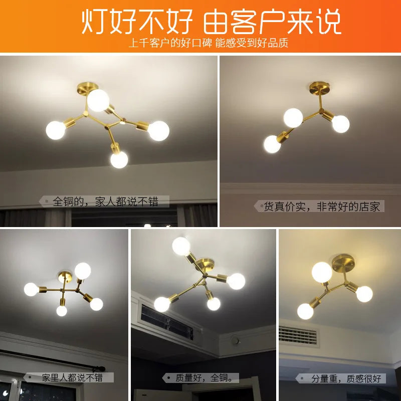 plafonnier lumineux pour décoration intérieure élégante et moderne - vue 4 sur 10
