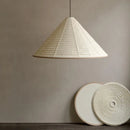suspension japonaise wabi-sabi lampe en papier de riz design pliable