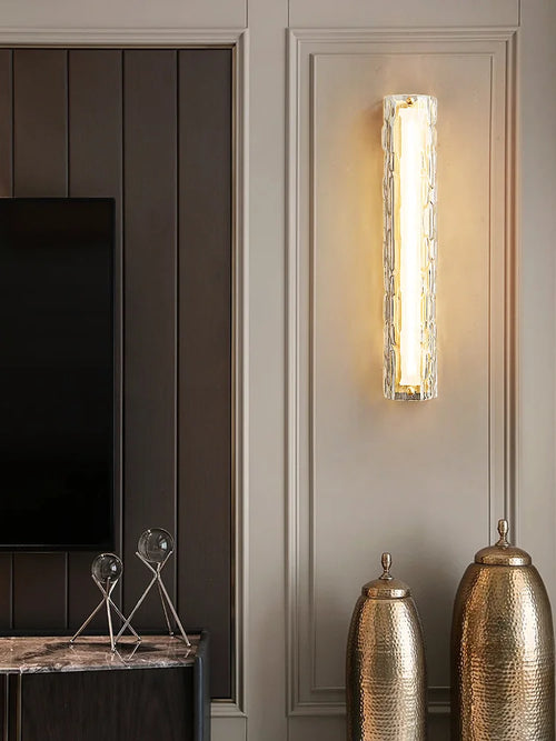 applique murale led en verre pour intérieur moderne