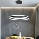 lustre led moderne réglable décoration maison luminaire suspendu