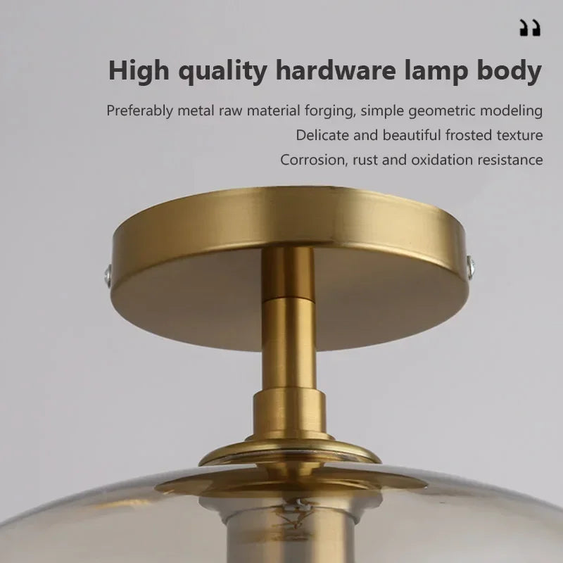 plafonnier led en verre design minimaliste moderne pour intérieur
