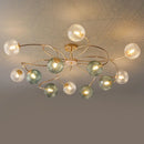 Multicolour LED chandelier for modern decorative interiors
