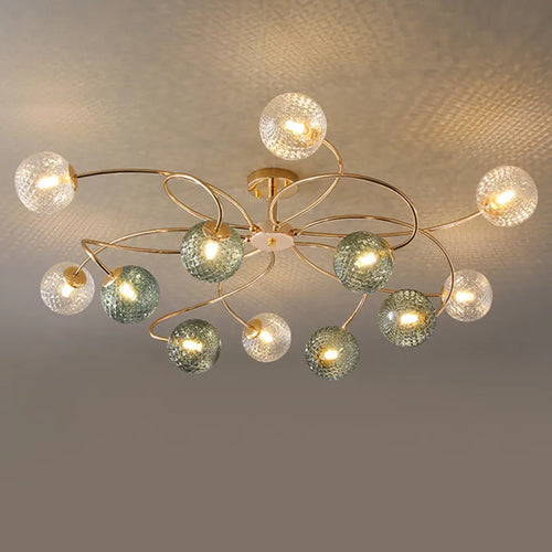 Multicolour LED chandelier for modern decorative interiors - vue 3 sur 16