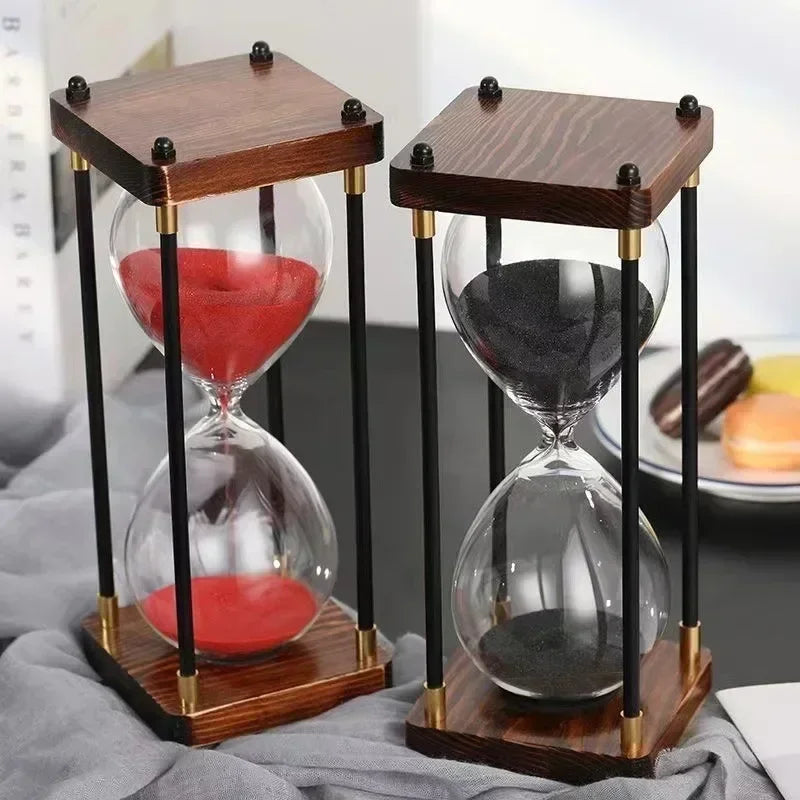 sablier rétro décoratif pour bureau et salon cadeau de luxe - vue 4 sur 16