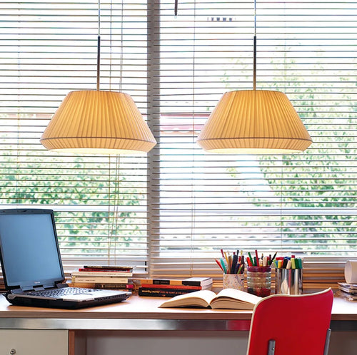 lustre nordique en tissu moderne avec suspension simple et chaude