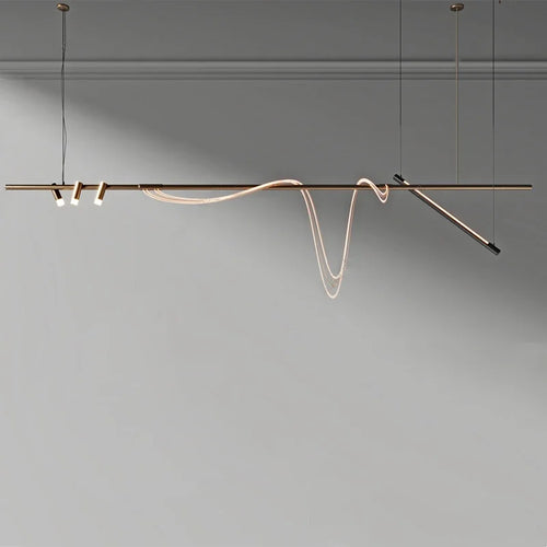 Minimalist nordic LED chandelier for restaurants and bars - vue 2 sur 9