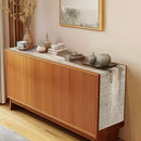 Chemin de table motifs rayures abstraites style minimaliste