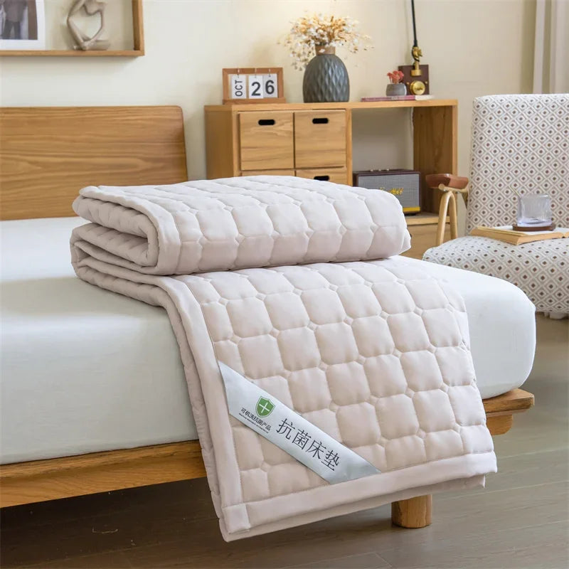 Cooling Mattress Topper for Summer,Foldable Bed Mat Cool Sleeping Mattress,Soft Breathable Roll Up Bed for Single Double Bed - vue 7 sur 13