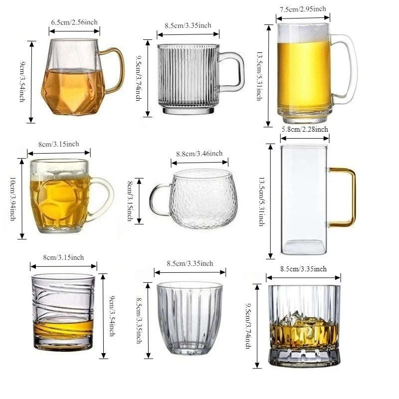 Verres elegants en verre style cocktail maison