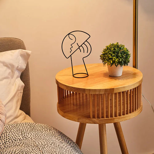 Lampadaire en bois moderne