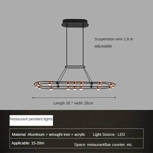 Modern minimalist chandelier for personalised interior decor - vue 14 sur 13
