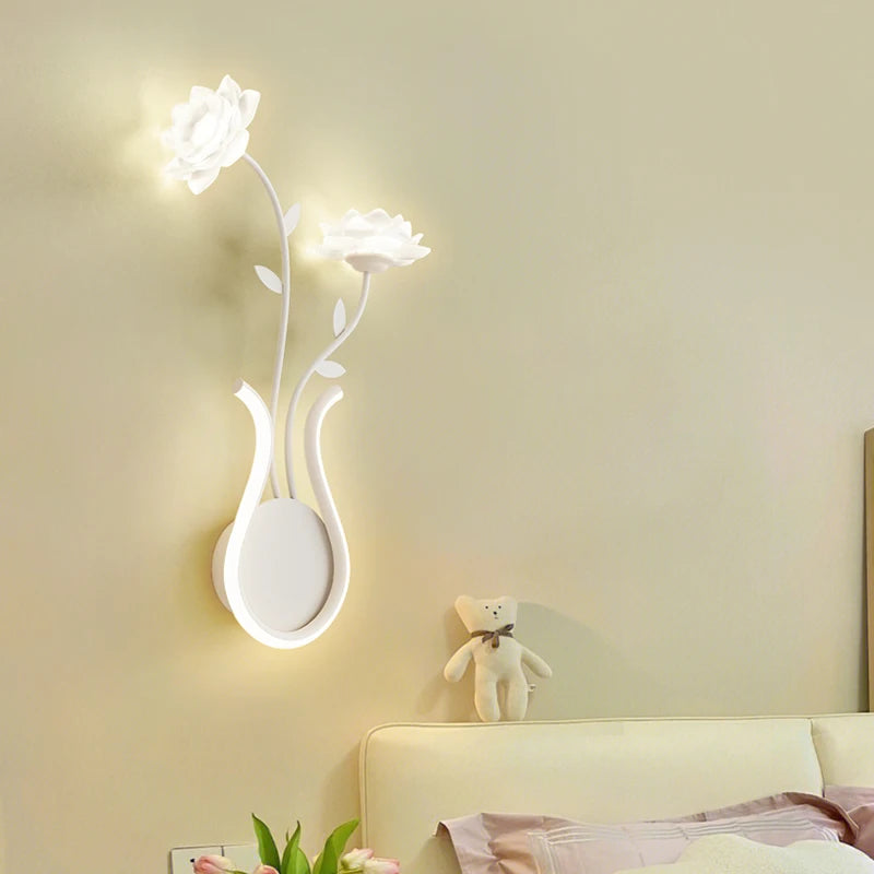 Applique murale LED en forme de plante verte