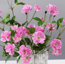 Realistic small silk flowers for decorations and events
