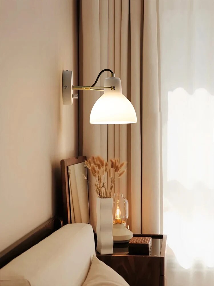 lampe de chevet allée d'entrée ajustable en verre - vue 4 sur 6