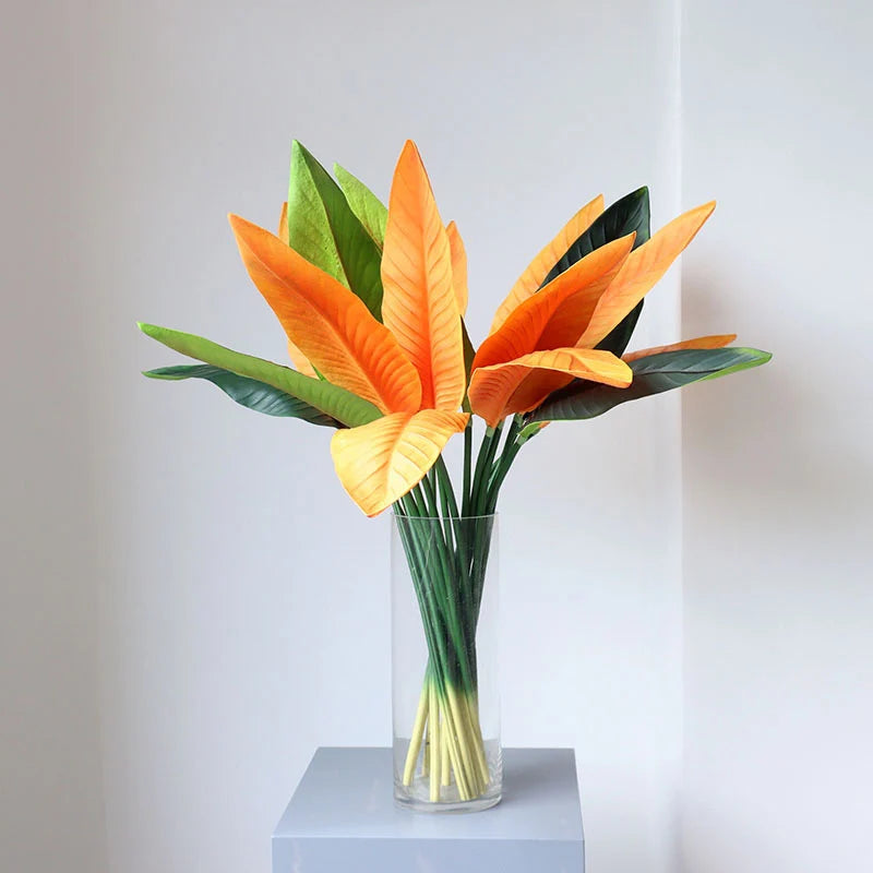 arrangement floral tropical avec oiseaux et bananes décoratif mariage - vue 4 sur 8