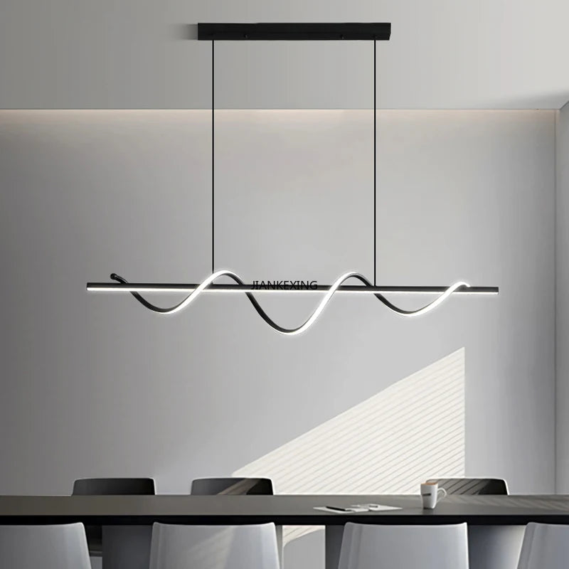 suspension LED rotative avec télécommande pour décoration intérieure - vue 5 sur 12