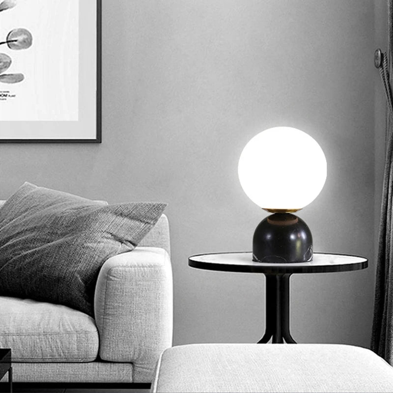 Lampe de chevet en marbre - vue 4 sur 9