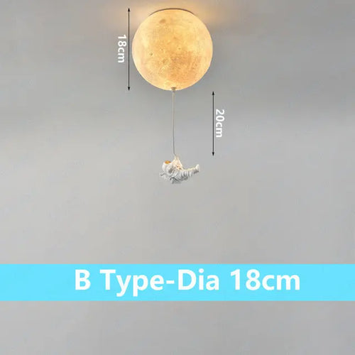 Plafonnier lunaire avec astronaute - vue 11 sur 15
