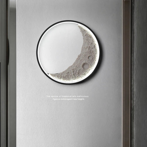 applique murale créative en forme de lune pour décoration