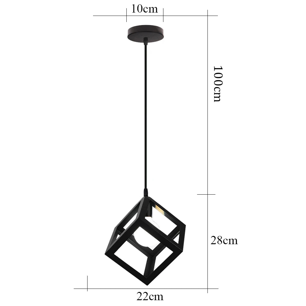 suspension rétro industrielle style loft vintage pour intérieur - vue 12 sur 30