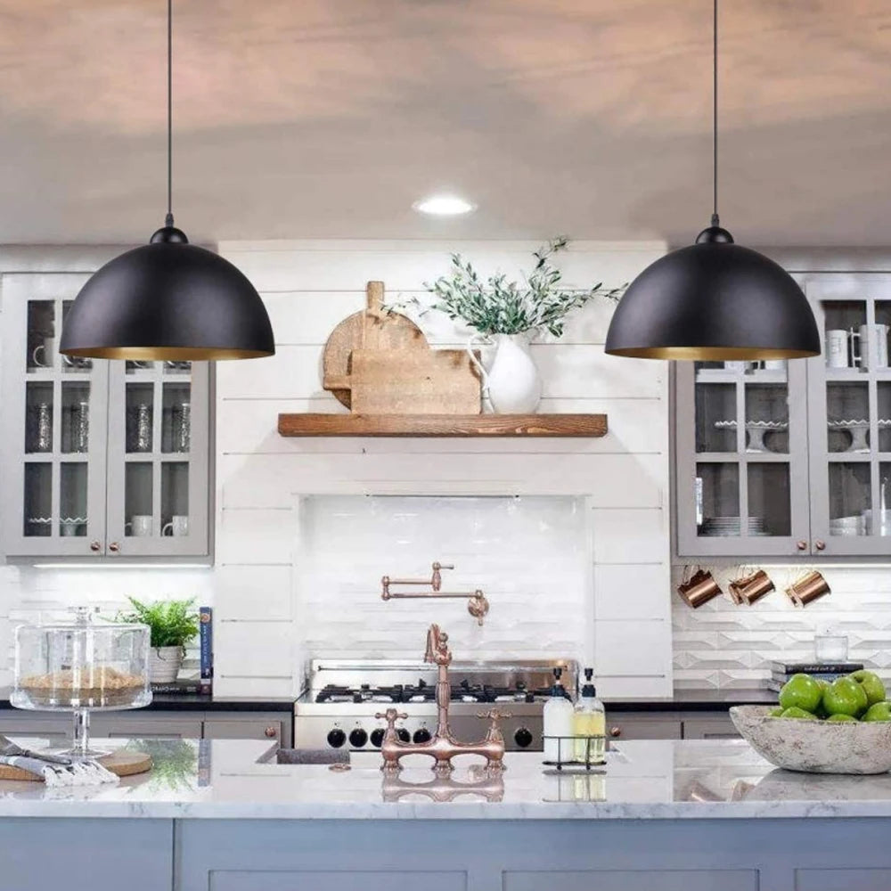 lampe suspendue rétro style industriel américain pour restaurants - vue 6 sur 7