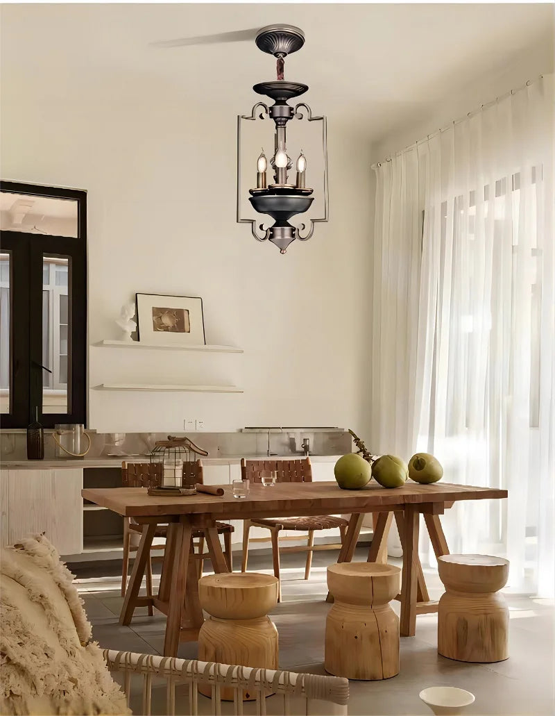 plafonnier led multi-têtes style industriel rétro américain décoratif