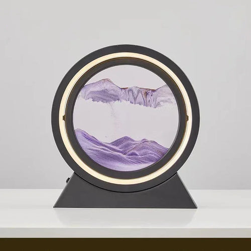 lampe de table créative avec sable mouvant 3D décoratif - vue 24 sur 24